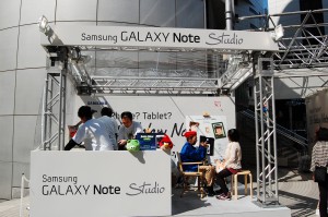 GalaxyNoteStudioの似顔絵コーナー