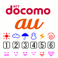 ドコモとau、絵文字統一化への画像