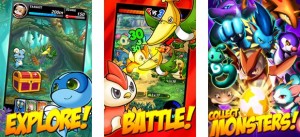 「MONPLA SMASH」ゲーム画面 「MONPLA SMASH」ゲーム画面