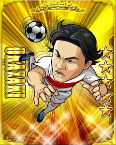 岡崎選手のカード画像。 岡崎選手のカード画像。