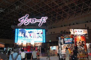 ブシロードのブースでは特設リングが設置 ブシロードのブースでは特設リングが設置