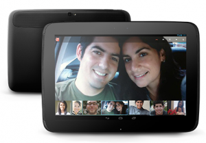 10インチのタブレット端末。 10インチのタブレット端末。