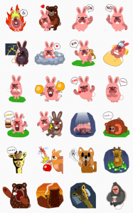 LINE パタポコアニマルオリジナルスタンプ