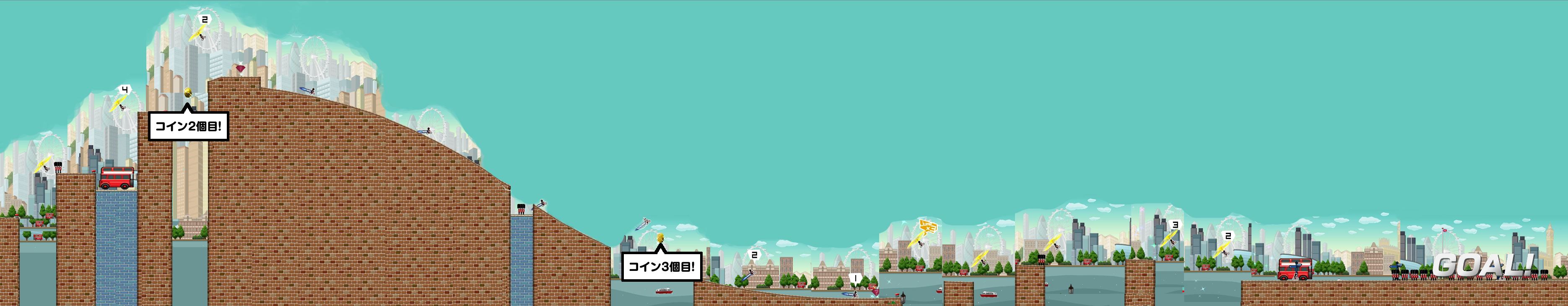 チャリ走DXステージ攻略4-3 