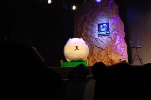 目が合いました…。