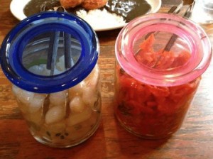 らっきょうと福神漬けが常備
