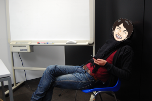先生、遅いな～何か、待ってるの疲れちゃったな～。
