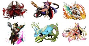 登場するシキガミは、妖怪、九十九神、妖精、幻獣、総勢400種類以上。 登場するシキガミは、妖怪、九十九神、妖精、幻獣、総勢400種類以上。
