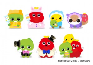 キュートなガチャピンとムックが登場！