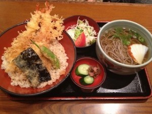 天丼セット。