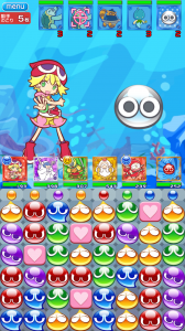 敵キャラをタップすると相性が表示される。 敵キャラをタップすると相性が表示される。