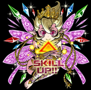 １１連レアガチャを引くと貰えるＳＳスキルフェアリー(女王スキルフェアリー) 