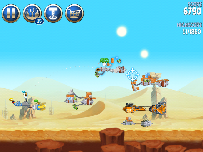 Angry Birds Star Wars II(アングリーバードスターウォーズ2)攻略画像ESCAPE TO TATOOINE B-2-20攻略 Angry Birds Star Wars II(アングリーバードスターウォーズ2)攻略画像ESCAPE TO TATOOINE B-2-20攻略