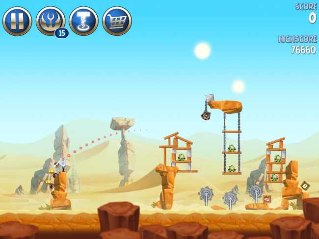 Angry Birds Star Wars II(アングリーバードスターウォーズ2)攻略画像ESCAPE TO TATOOINE B-2-7攻略 Angry Birds Star Wars II(アングリーバードスターウォーズ2)攻略画像ESCAPE TO TATOOINE B-2-7攻略