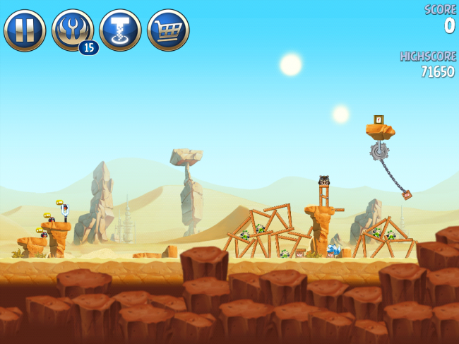 Angry Birds Star Wars II(アングリーバードスターウォーズ2)攻略画像ESCAPE TO TATOOINE B-2-9攻略 Angry Birds Star Wars II(アングリーバードスターウォーズ2)攻略画像ESCAPE TO TATOOINE B-2-9攻略