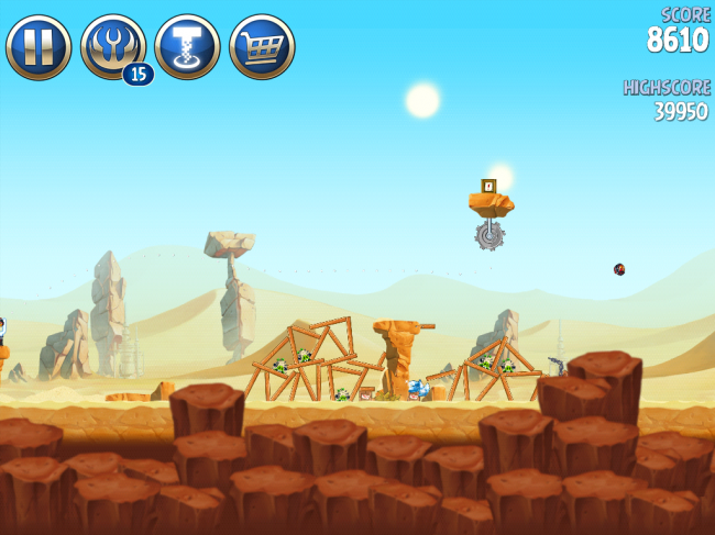 Angry Birds Star Wars II(アングリーバードスターウォーズ2)攻略画像ESCAPE TO TATOOINE B-2-9攻略 Angry Birds Star Wars II(アングリーバードスターウォーズ2)攻略画像ESCAPE TO TATOOINE B-2-9攻略