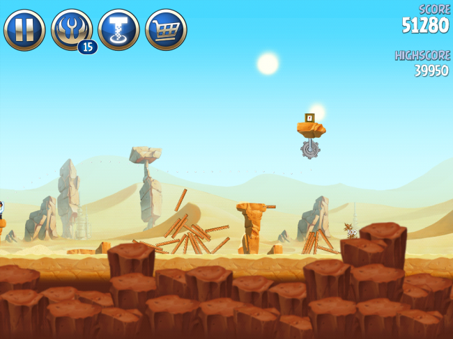 Angry Birds Star Wars II(アングリーバードスターウォーズ2)攻略画像ESCAPE TO TATOOINE B-2-9攻略 Angry Birds Star Wars II(アングリーバードスターウォーズ2)攻略画像ESCAPE TO TATOOINE B-2-9攻略