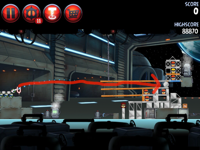 Angry Birds Star Wars II(アングリーバードスターウォーズ2)攻略画像Naboo Invasion P-1-5攻略 Angry Birds Star Wars II(アングリーバードスターウォーズ2)攻略画像Naboo Invasion P-1-5攻略