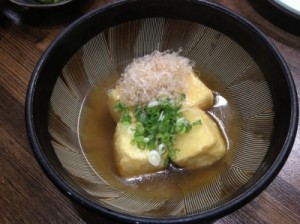 揚げ出汁豆腐　４２０円。