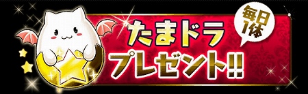 たまドラが合計5体貰える！