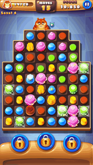 かわいいスイーツの3マッチパズル! かわいいスイーツの3マッチパズル!