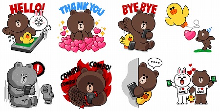 LINE GAME1億プレイ達成時公開予定スタンプ
