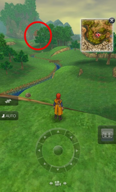 dq8_12 ドラゴンクエスト8 スマホリメイク版 攻略 第二回 滝の洞窟の小屋/リーザス村/ポルトリンク/序盤の錬金釜レシピ/ドニ 赤い◯の部分に忘れ物がある。 dq8_12 ドラゴンクエスト8 スマホリメイク版 攻略 第二回 滝の洞窟の小屋/リーザス村/ポルトリンク/序盤の錬金釜レシピ/ドニ 赤い◯の部分に忘れ物がある。