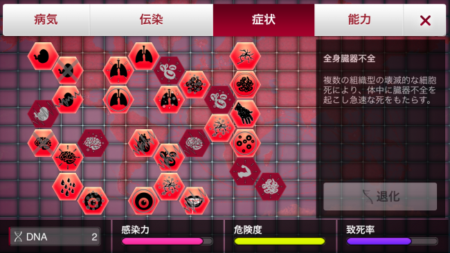 やはり最後は「全身臓器不全」|Plague Inc.-伝染病株式会社-  シナリオ攻略3 天然痘攻略