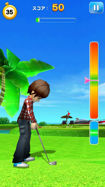 LINE初の3Dゴルフゲーム。