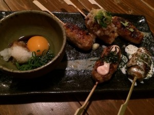つくね5種盛り。