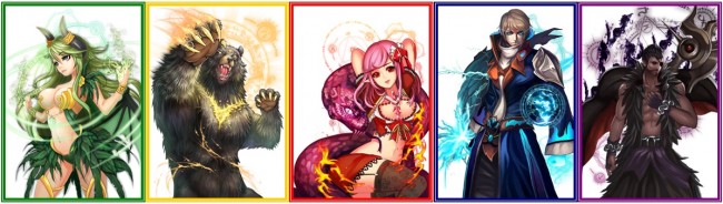 5属性キャラ 5属性キャラ