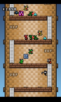 1フロア8歩の塔を登るパズルアクション！