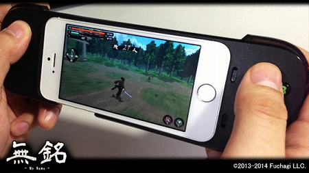 iPhone向けゲームパッド利用イメージ iPhone向けゲームパッド利用イメージ