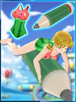 限定の水着と浮き輪が手に入る！
