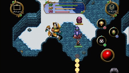 ダンジョンを探索して敵を発見！