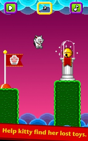 自動スクロール型の飛び石アクション