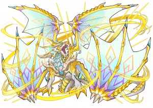 【アプリ★ゲット限定公開！】光翼竜ゲオルギウス（ラフ画）