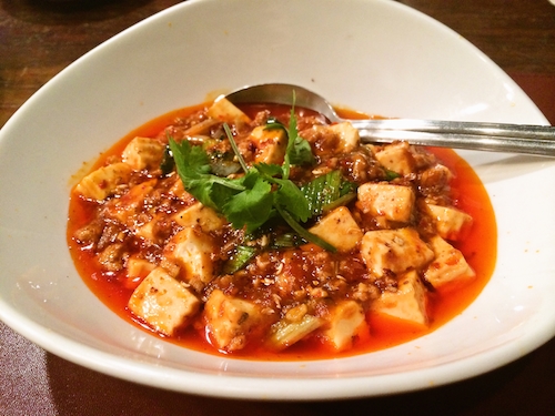 四川麻婆豆腐。