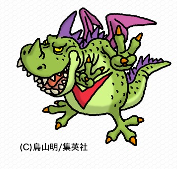 鳥山明氏描きおろしVジャンプオリジナルキャラ「V龍」