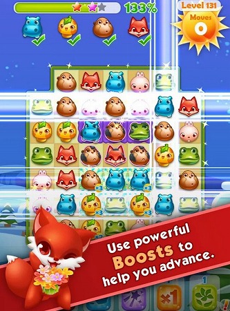 キャンディークラッシュ風パズル