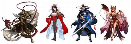 登場キャラクターたち。