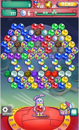 ハイスコアを目指してたくさんバブルを消そう！