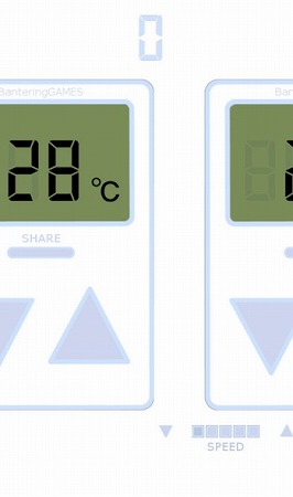 次々と流れてくるエアコンのリモコンの設定温度を28℃にしよう！