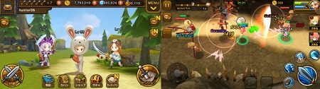 簡単操作で軽快に動くキャラクターとタップで発動する迫力あるスキルを楽しめる！