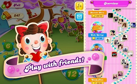 『Candy Crush Soda Saga』プレイ画面