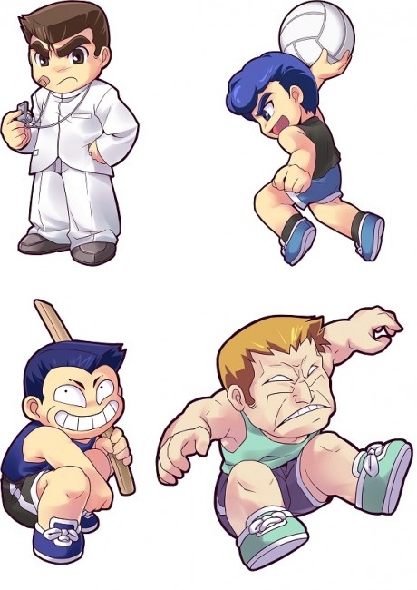 くにお りき ごだい へいるまん…懐かしいキャラが全員集合！