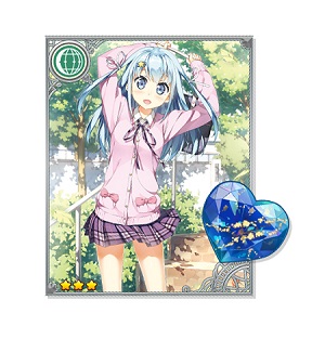 「えつみん」カードと「ジュエル」。