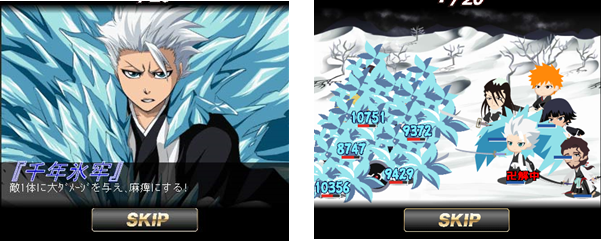 ブラウザアプリ「BLEACH 卍解バトル」。多彩なSDキャラアニメや声優ボイス、リアルタイムバトルなど、細部に渡り、かなり作りこまれている印象。
