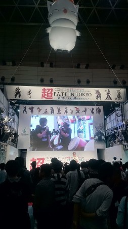 スクエニブースでは、「FFXIV」イベントや「太鼓の達人」大会も。