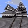 マインクラフトで和風のお城の作り方を解説!松本城がモデルの超大作を作ろうの画像